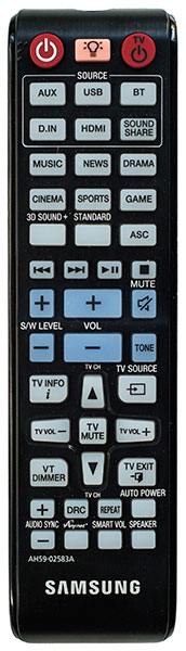 Samsung HW-850 Sound Bar Remote