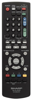 Sharp BD-HP52U Remote