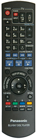 Panasonic DMP-BD70VK Remote