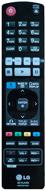 LG BD590 Remote