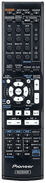 Pioneer VSX-819H Remote