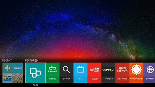 Samsung 2015 Smart TV Platform powered by Tizen OS