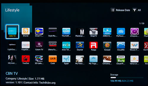 Samsung BD-H6500 Home Page