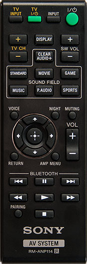 Sony HT-CT770 Sound Bar Remote