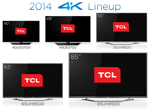 TCL 2014 4K Lineup