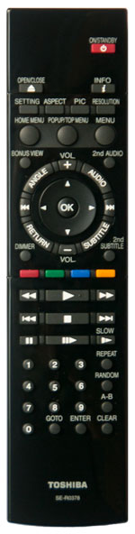 Toshiba BDX2700 Remote