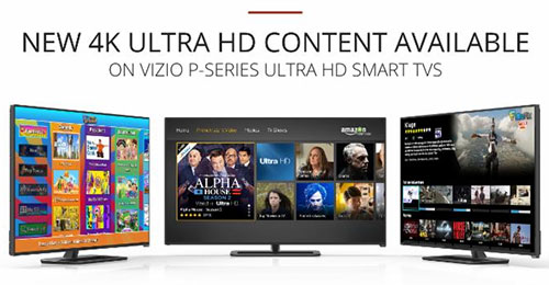 VIZIO 4K Ultra HD streaming services