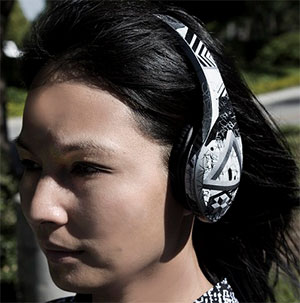Velodyne Headphones with Grafitti Design Skin