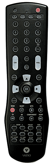 Vizio VM60P Remote